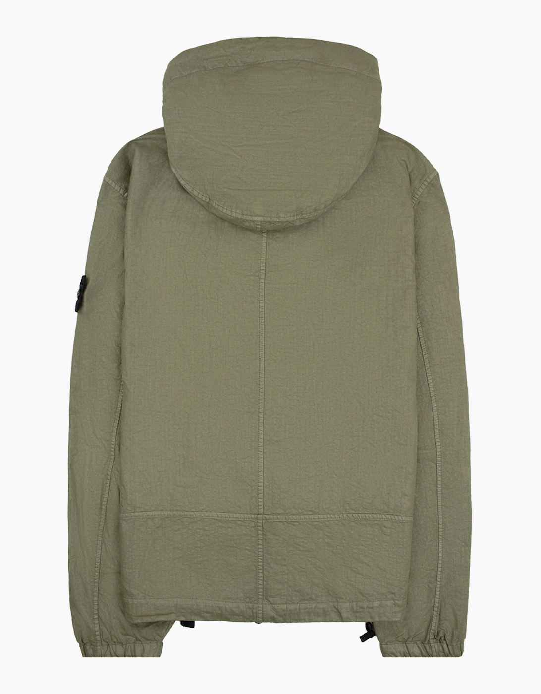 Stone Island 4100053 Nylon Panama TC Hooded Jacket Military Green V005G