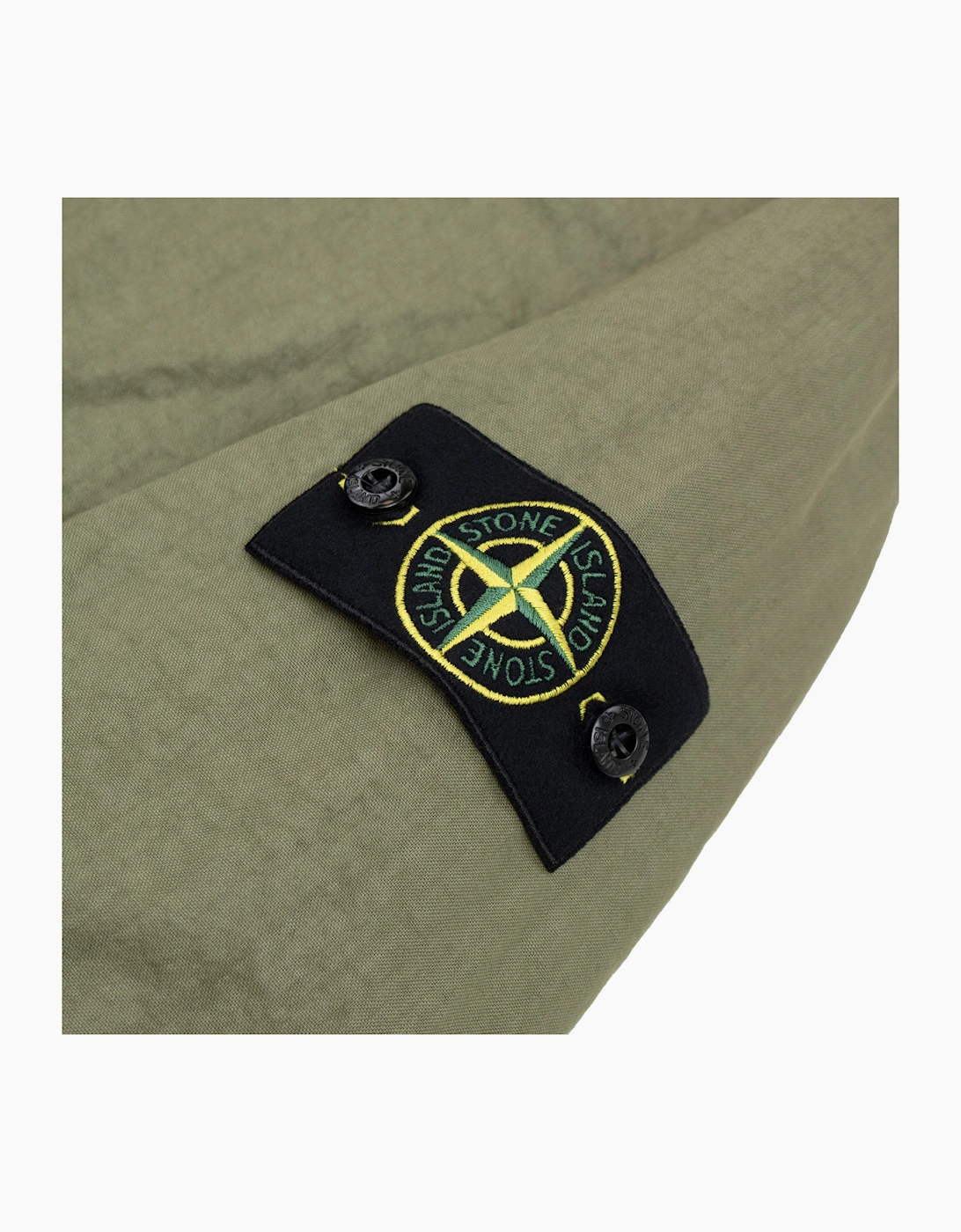 Stone Island 4100053 Nylon Panama TC Hooded Jacket Military Green V005G