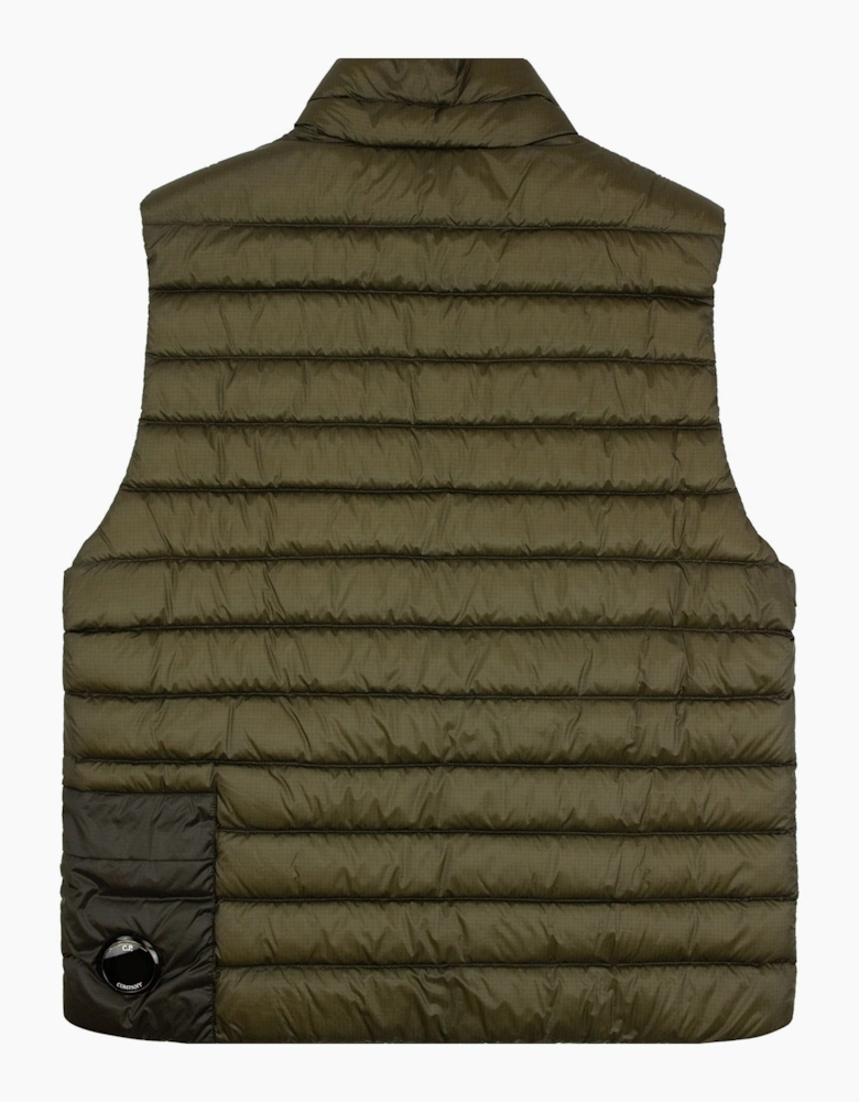 Cp Company D.D. Shell Down Lens Gilet Khaki 683