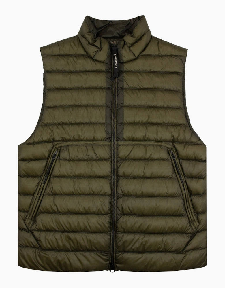 Cp Company D.D. Shell Down Lens Gilet Khaki 683