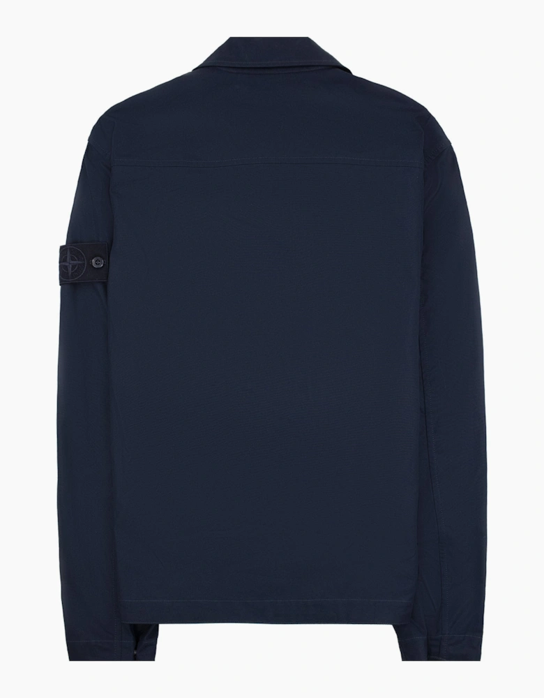 Stone Island 1200011 Cotton Canvas Ghost Overshirt NAVY V0020