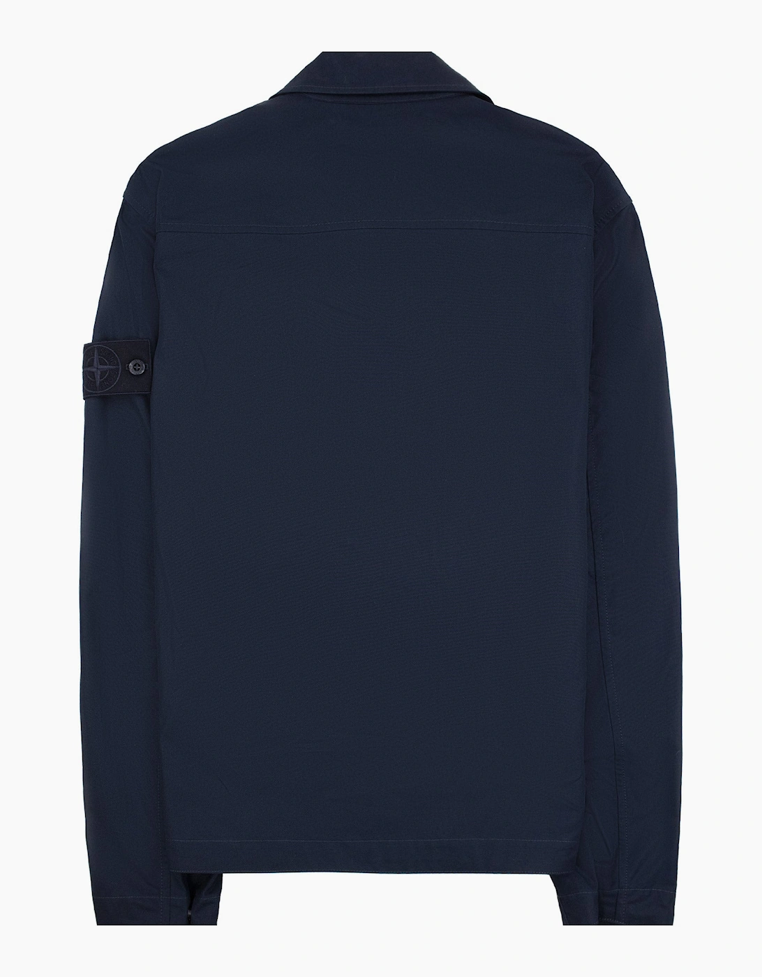 Stone Island 1200011 Cotton Canvas Ghost Overshirt NAVY V0020