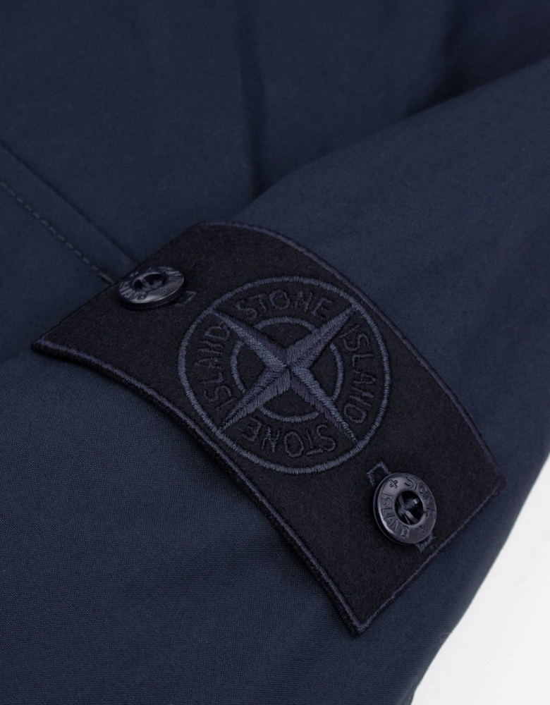 Stone Island 1200011 Cotton Canvas Ghost Overshirt NAVY V0020