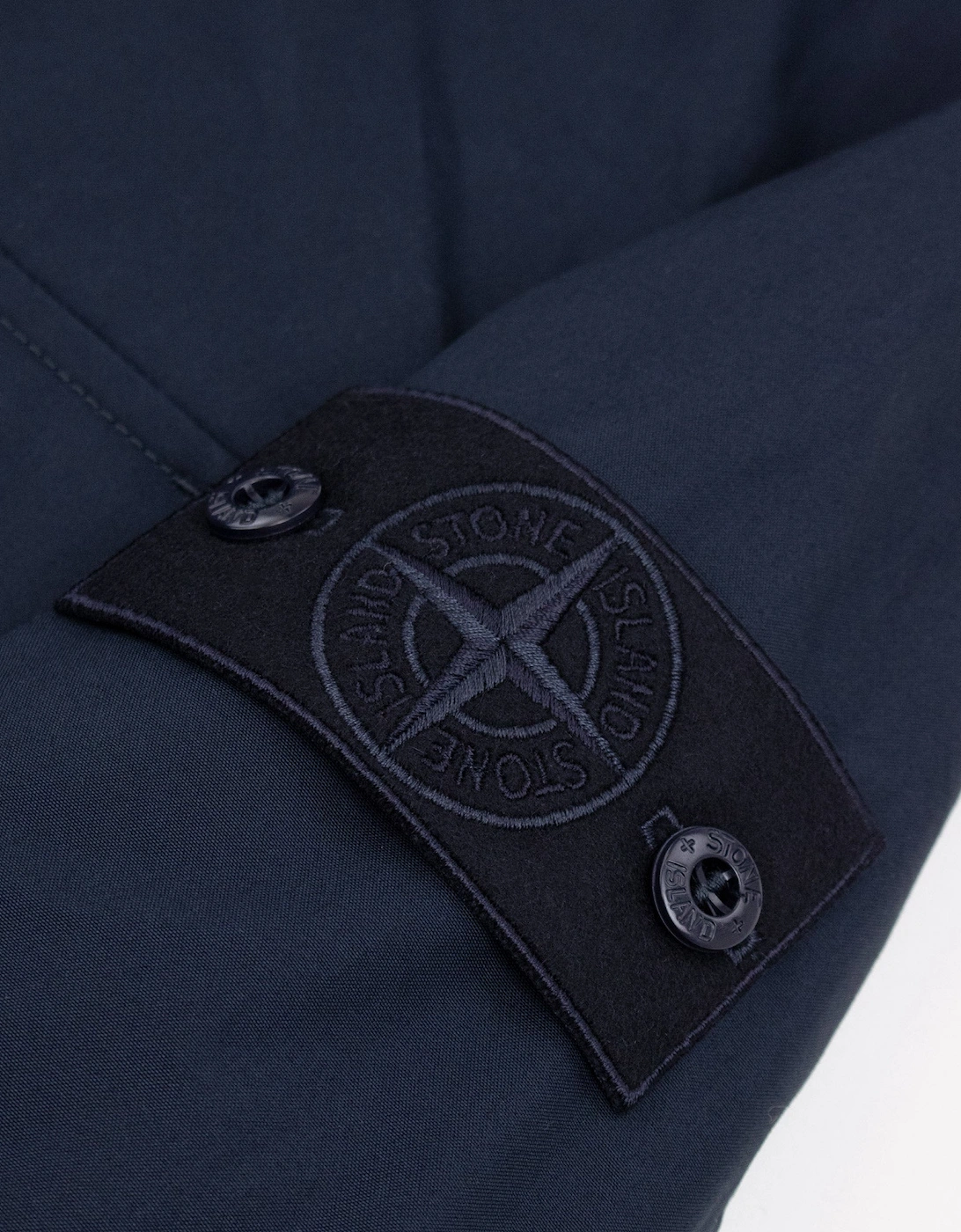 Stone Island 1200011 Cotton Canvas Ghost Overshirt NAVY V0020