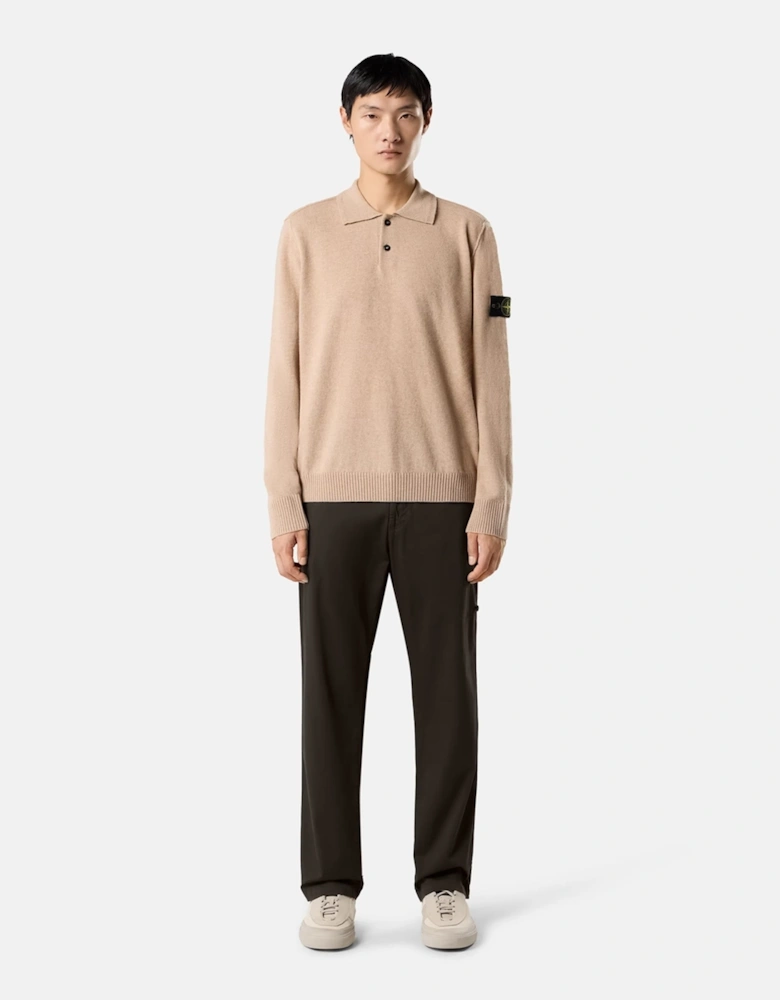 Knitted 5100018 Polo Shirt Beige