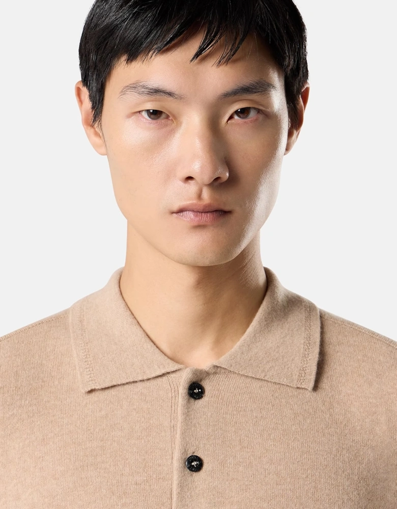 Knitted 5100018 Polo Shirt Beige