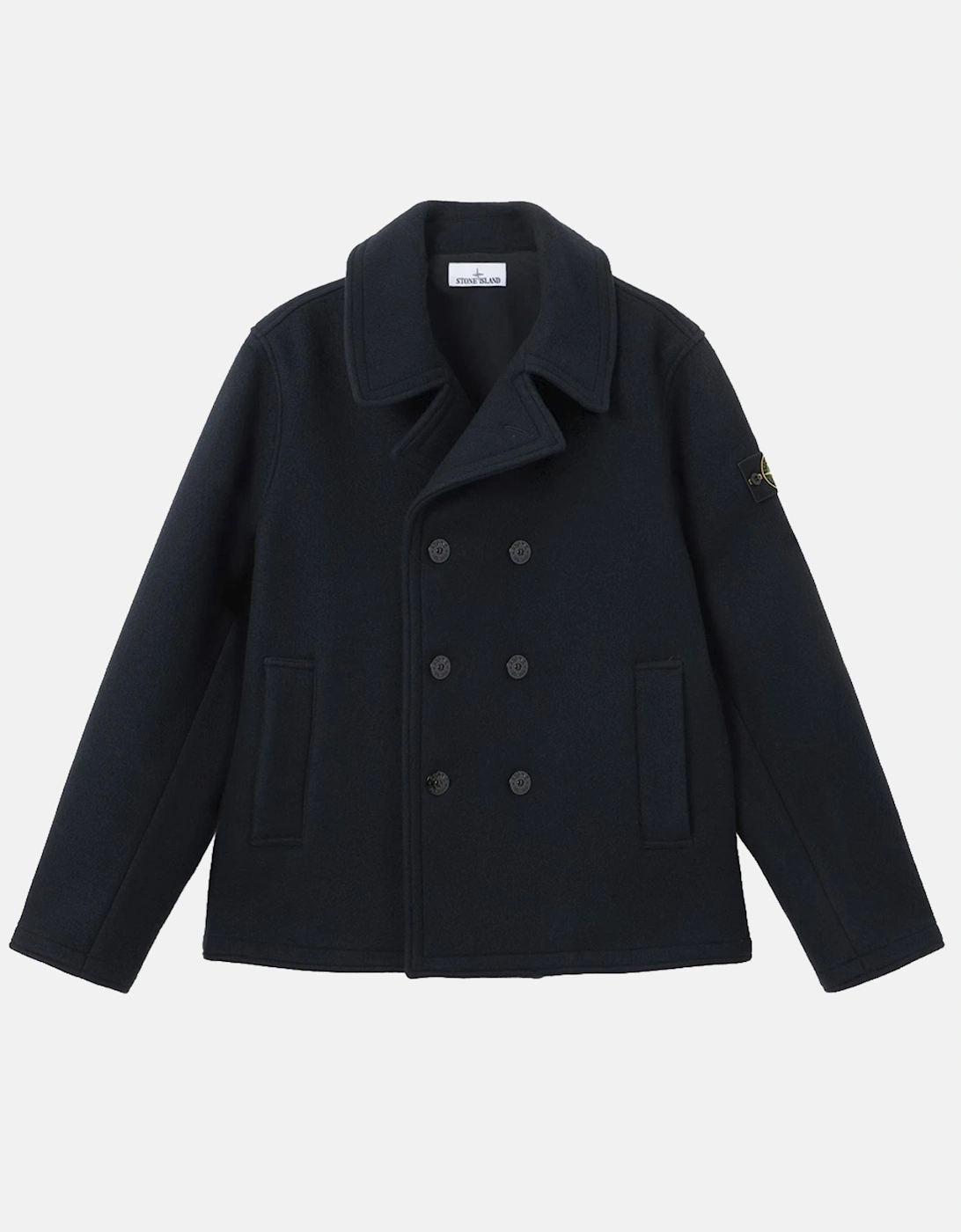 Stone Island Double Breast 4100040 Coat Navy, Size Xl, Circle Fashion - Image 7