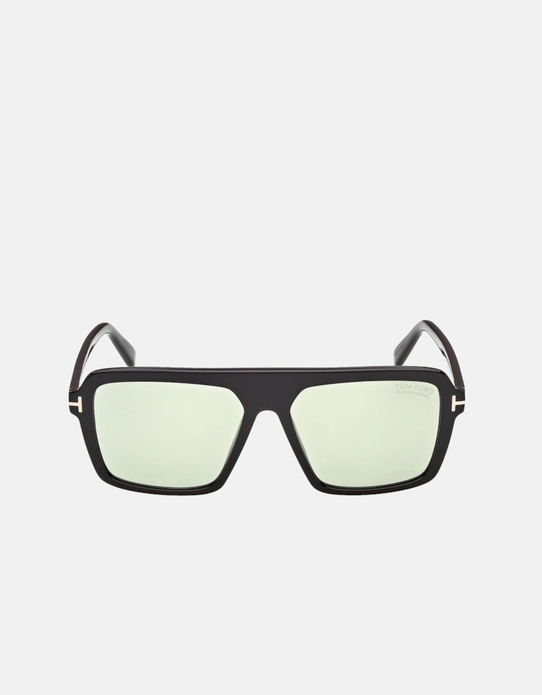 Vincent Square Frame Sunglasses Black