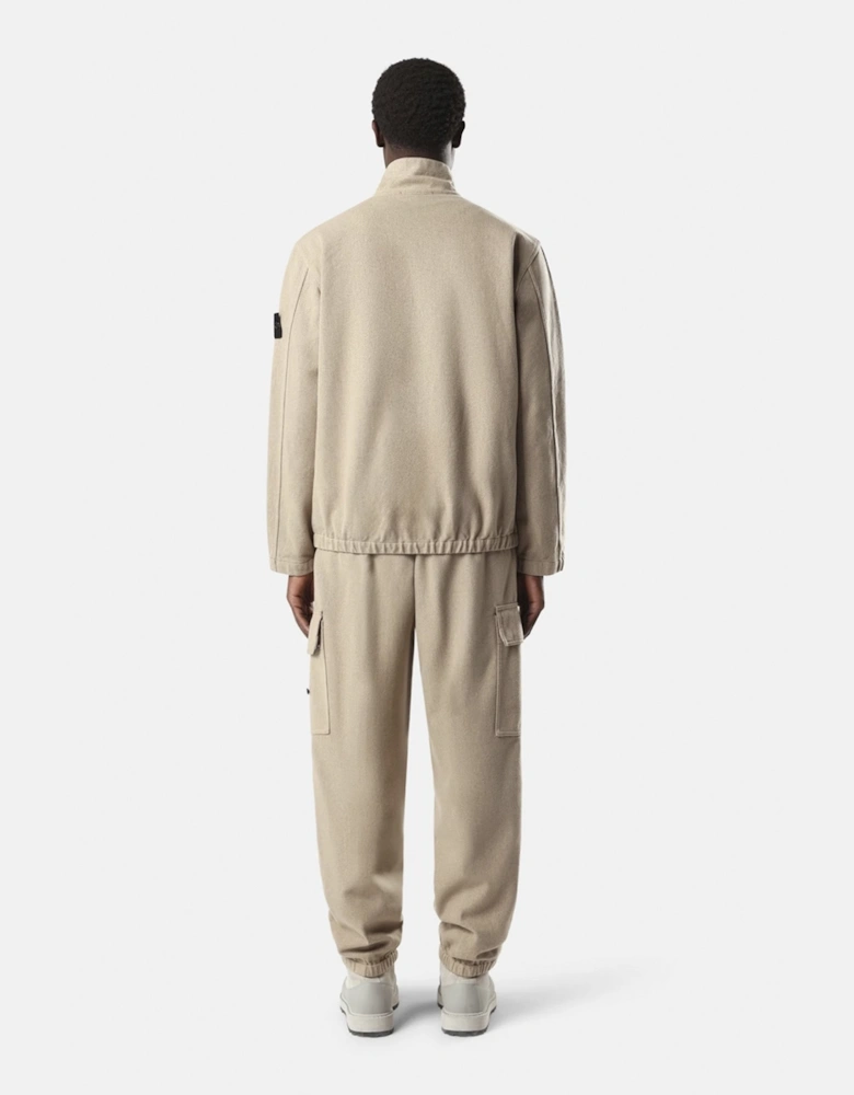 Stand Collar 1200033 Jacket Beige