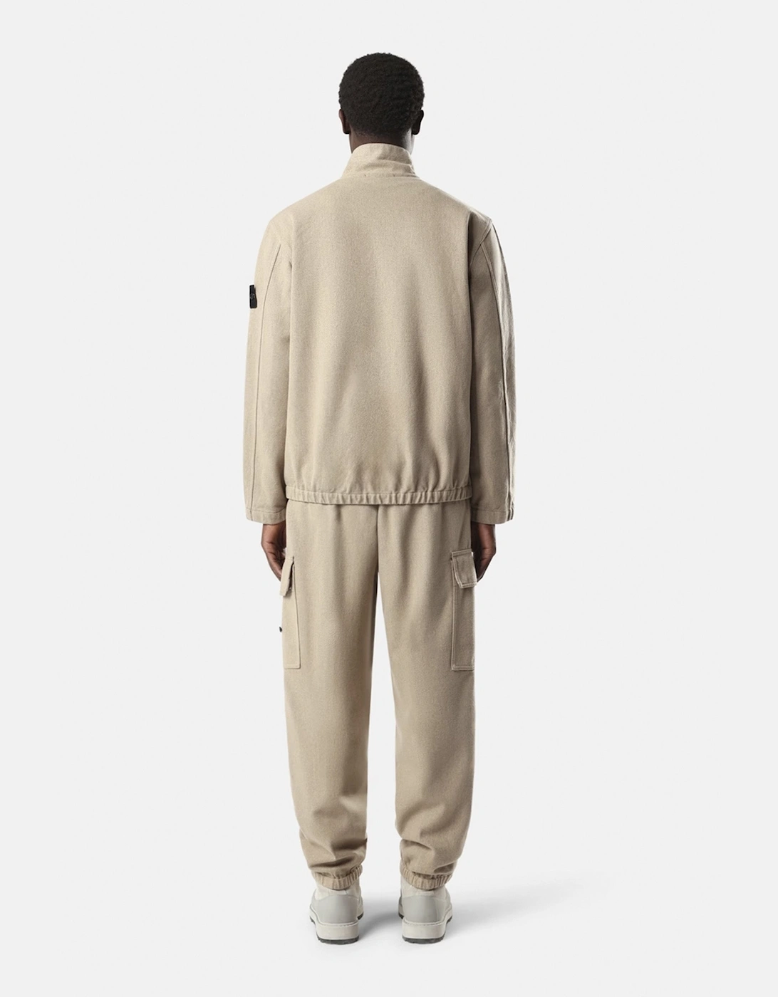Stand Collar 1200033 Jacket Beige