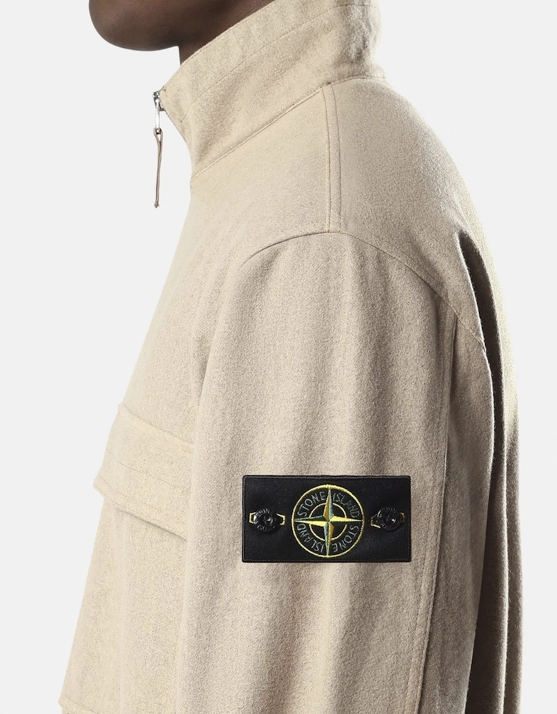 Stand Collar 1200033 Jacket Beige
