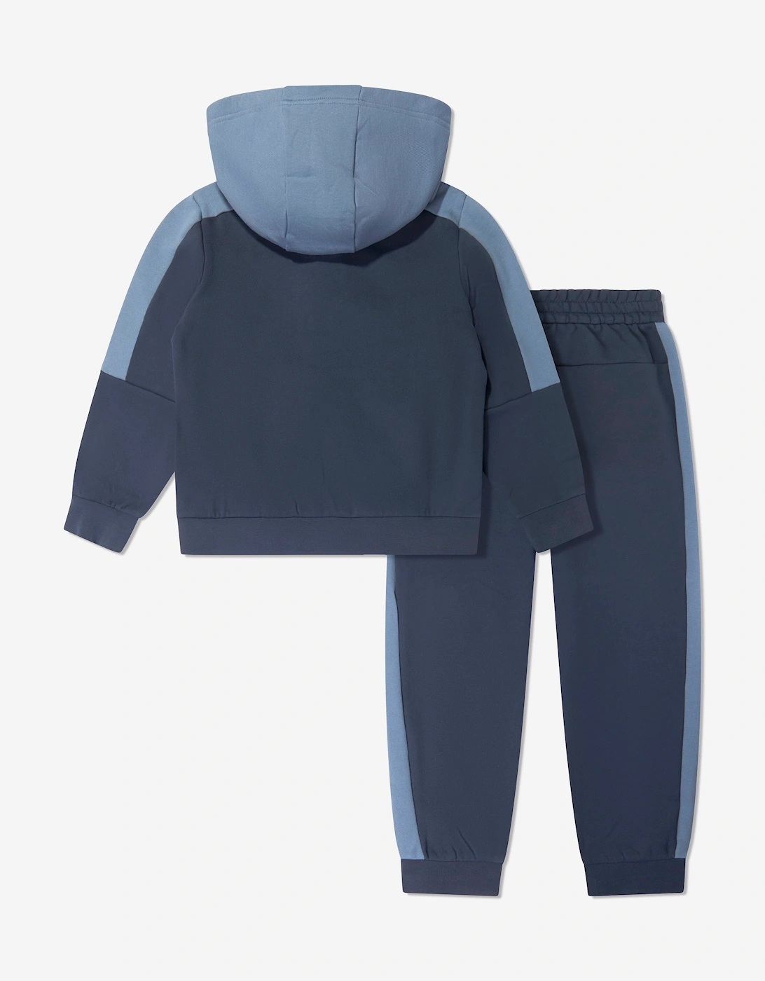 EA7 Emporio Armani Boys Train Athletic Colourblock Tracksuit in Navy