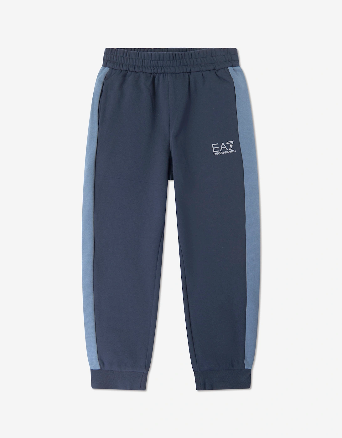 EA7 Emporio Armani Boys Train Athletic Colourblock Tracksuit in Navy