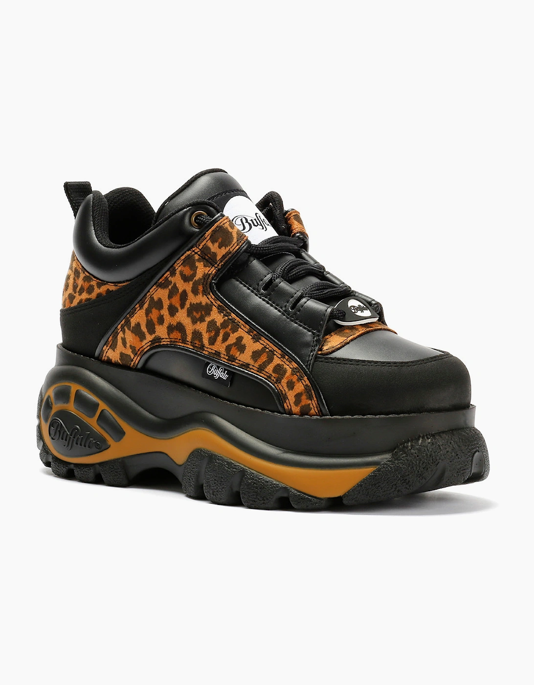 Buffalo 1339-14 Vegan Women's Leopard/Black Trainers