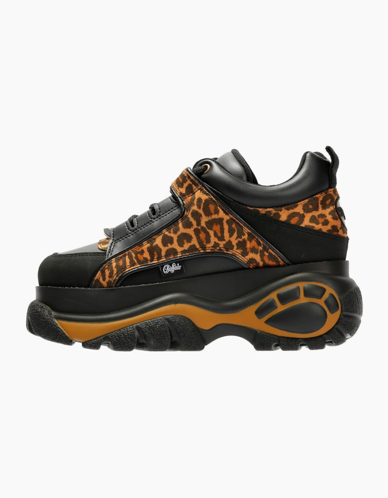 Buffalo 1339-14 Vegan Women's Leopard/Black Trainers
