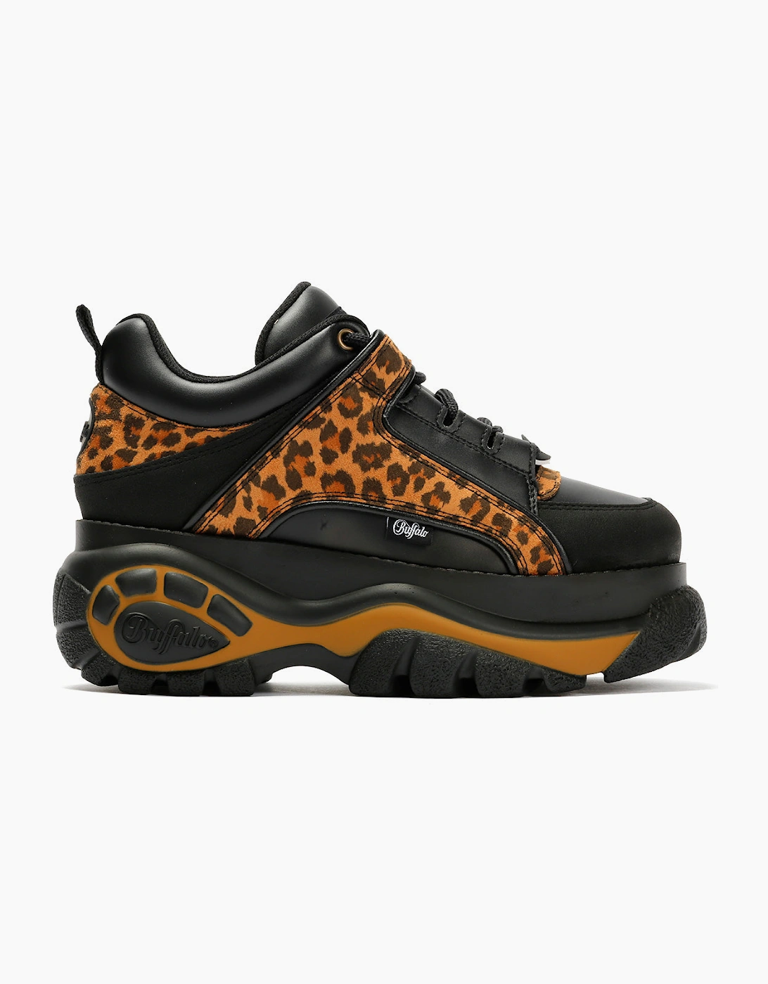 Buffalo 1339-14 Vegan Women's Leopard/Black Trainers