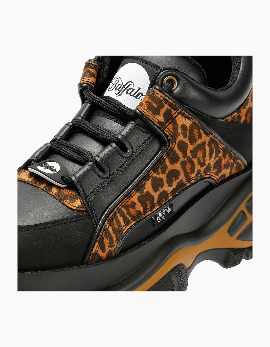 Buffalo 1339-14 Vegan Women's Leopard/Black Trainers