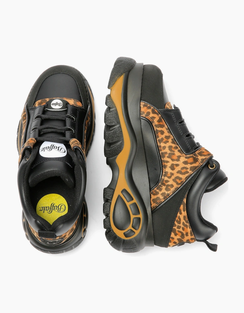 Buffalo 1339-14 Vegan Women's Leopard/Black Trainers