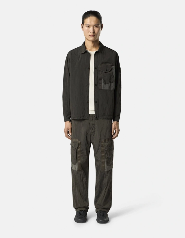 Slant Pocket 1200009 Overshirt Grey