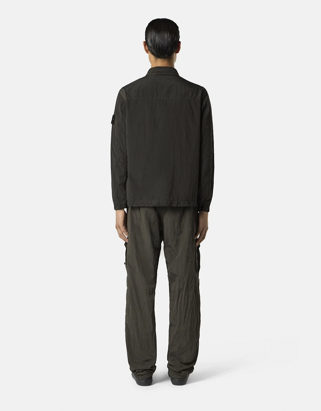 Slant Pocket 1200009 Overshirt Grey
