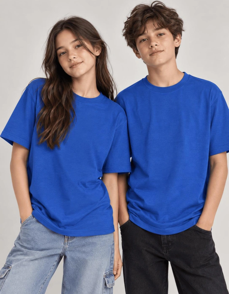Childsplay Basics Kids Oversized T-Shirt in Blue