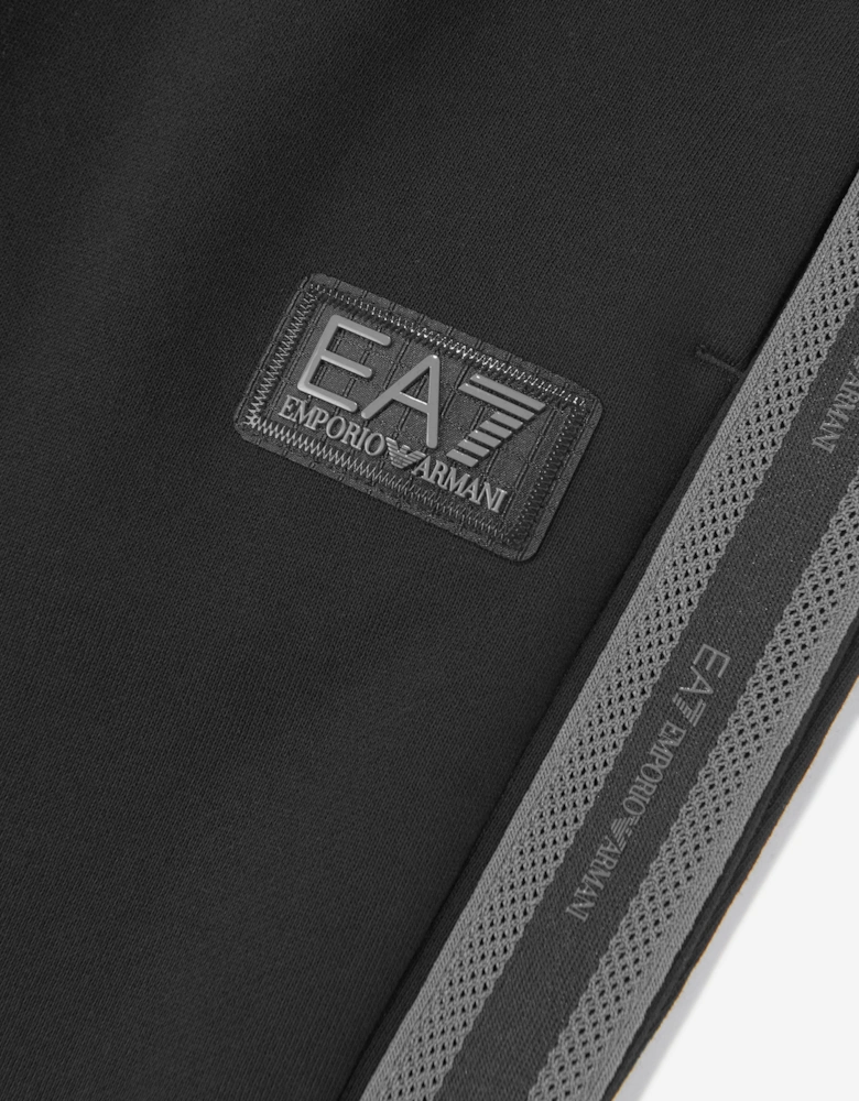 EA7 Emporio Armani Boys Train Logo Tape Tracksuit in Black