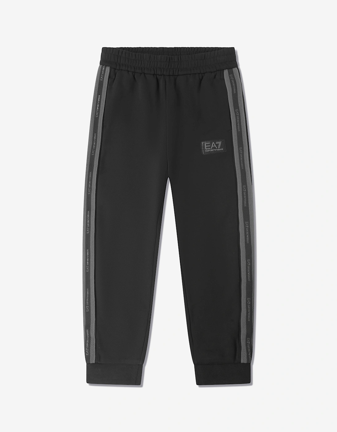 EA7 Emporio Armani Boys Train Logo Tape Tracksuit in Black