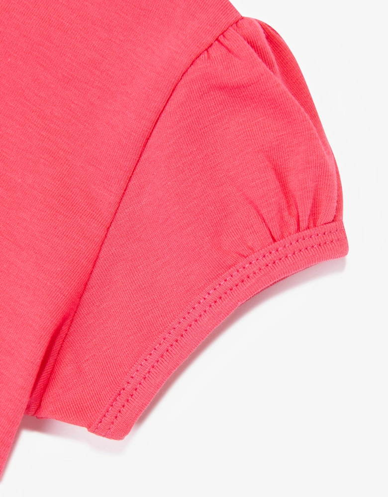 Childsplay Basics Girls Cotton T-Shirt in Pink
