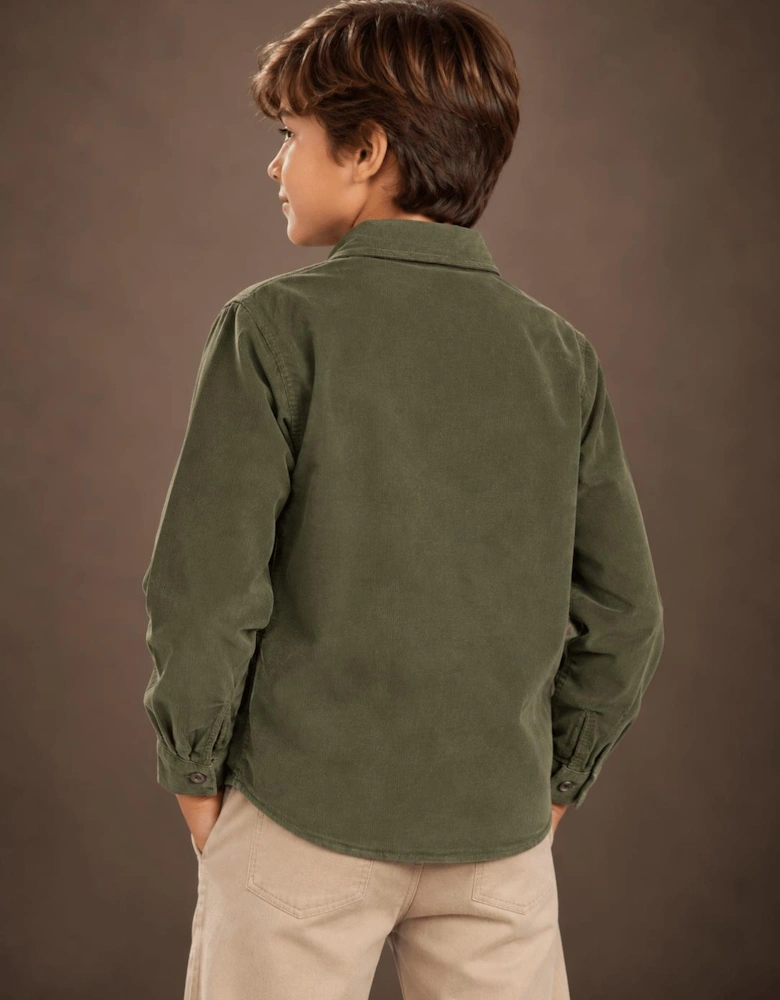 Childsplay Basics Boys Corduroy Shirt in Green