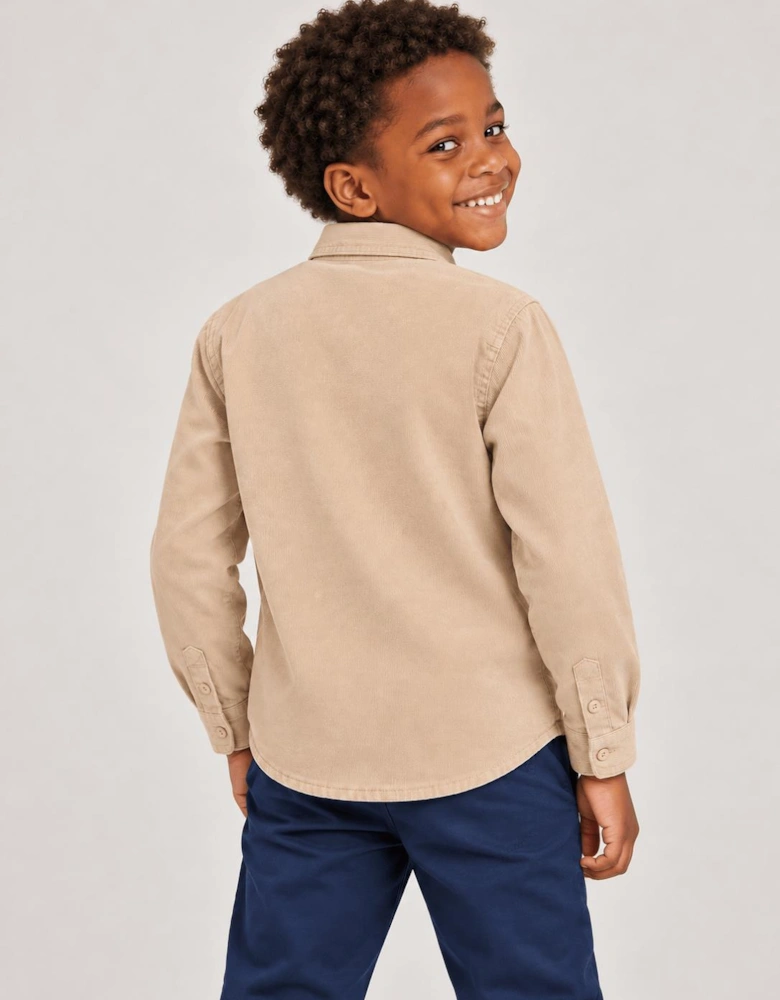 Childsplay Basics Boys Corduroy Shirt in Beige