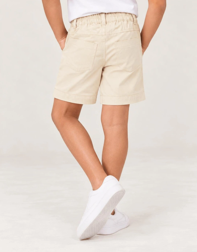 Childsplay Basics Boys Pocket Gabardine Shorts in Beige