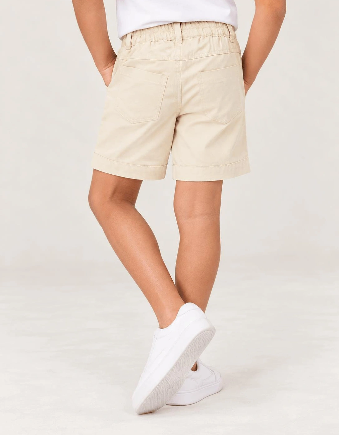 Childsplay Basics Boys Pocket Gabardine Shorts in Beige
