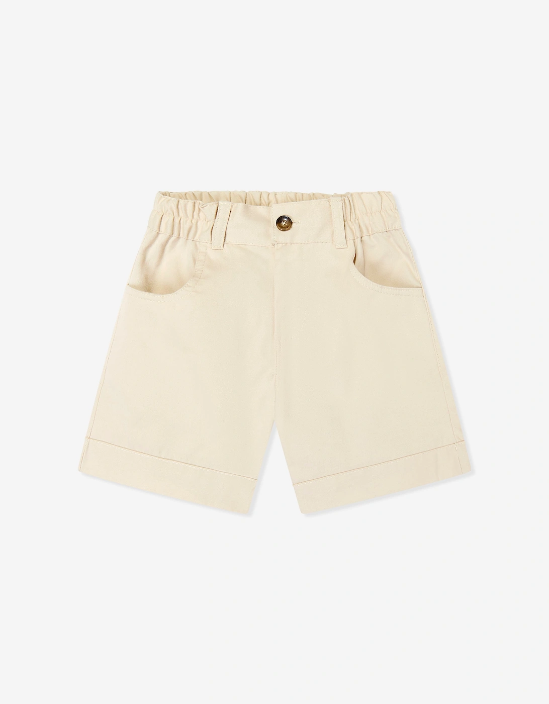 Childsplay Basics Boys Pocket Gabardine Shorts in Beige