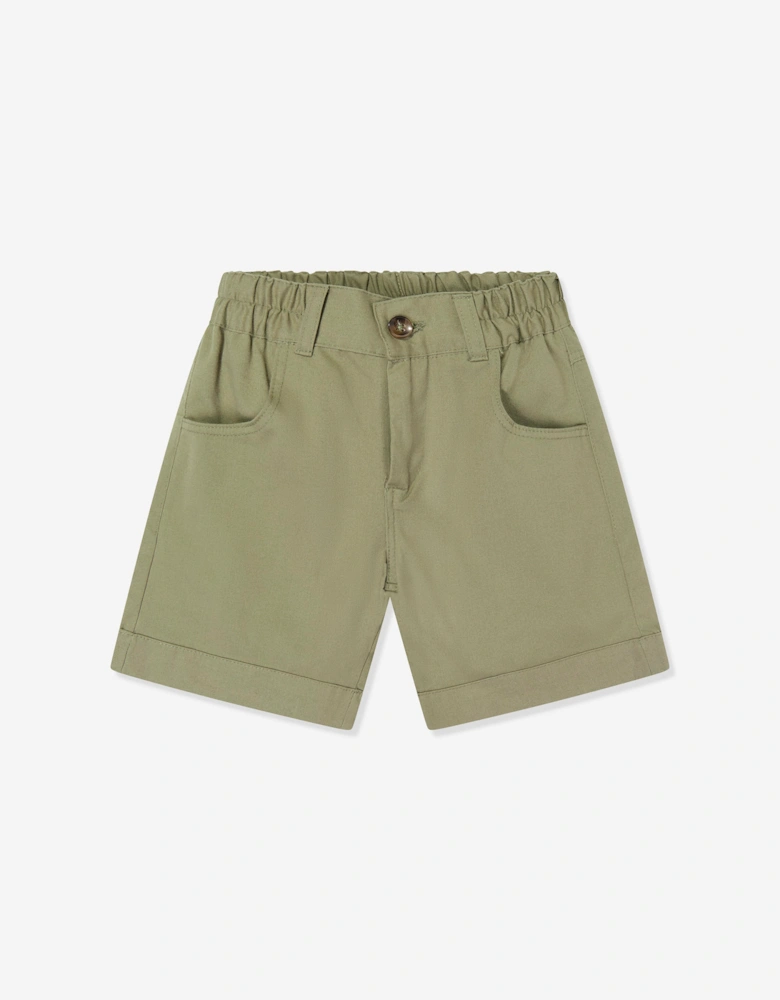 Childsplay Basics Boys Pocket Gabardine Shorts in Green