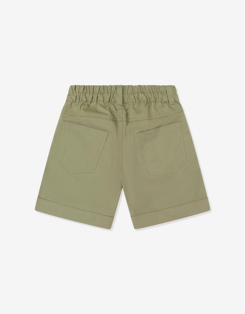 Childsplay Basics Boys Pocket Gabardine Shorts in Green
