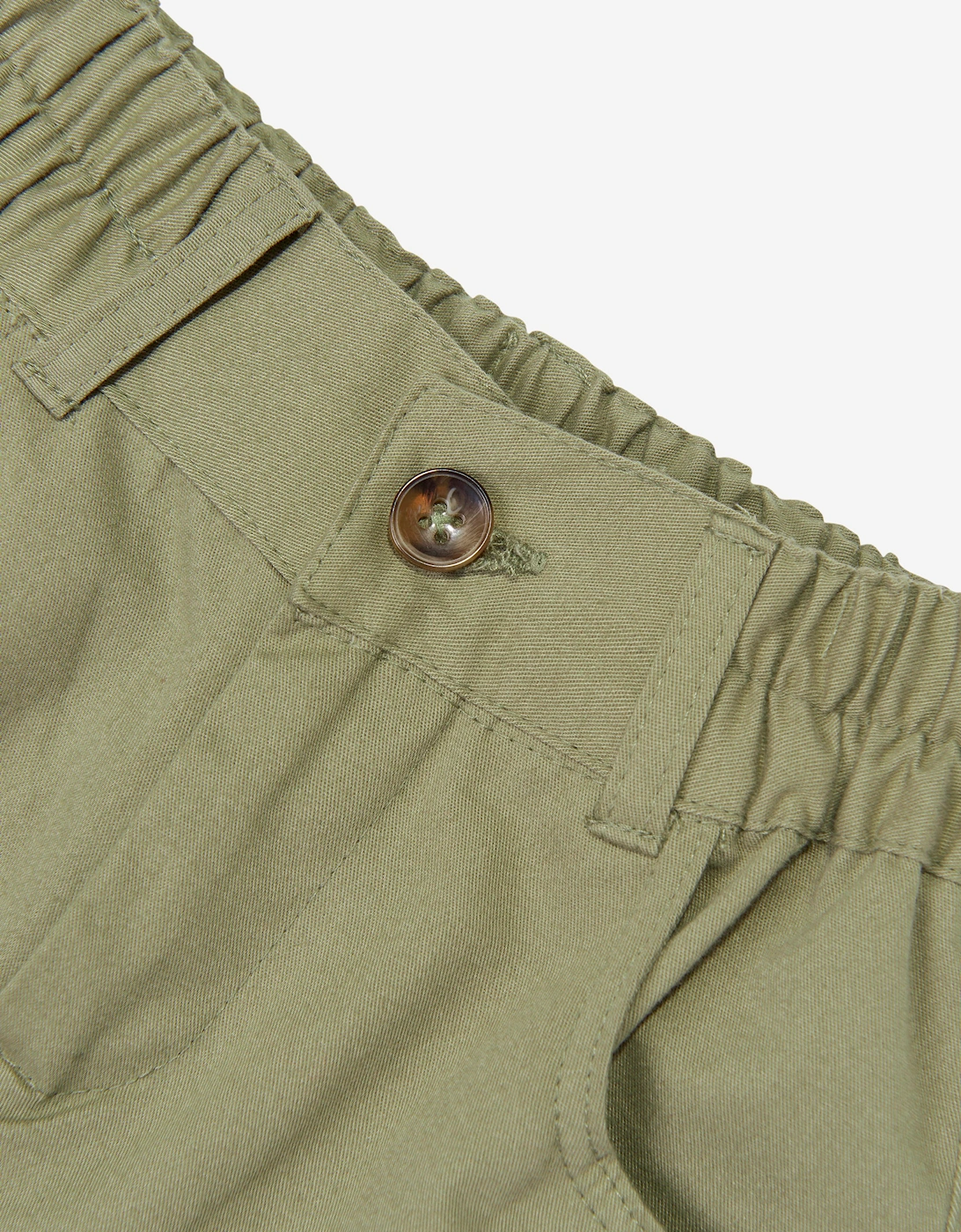 Childsplay Basics Boys Pocket Gabardine Shorts in Green