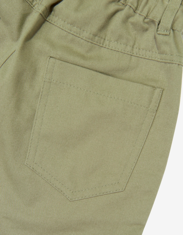 Childsplay Basics Boys Pocket Gabardine Shorts in Green