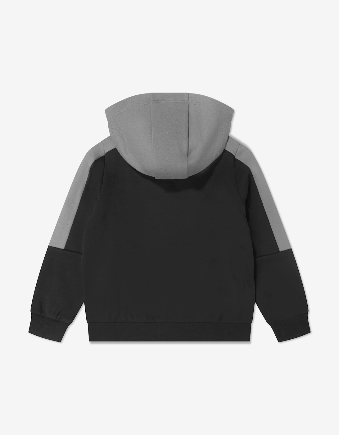 EA7 Emporio Armani Boys Train Athletic Colourblock Hoodie in Black
