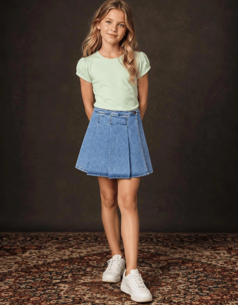 Childsplay Basics Girls Cotton T-Shirt in Green