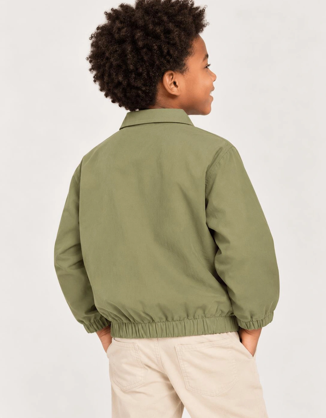 Childsplay Basics Boys Gabardine Jacket in Green