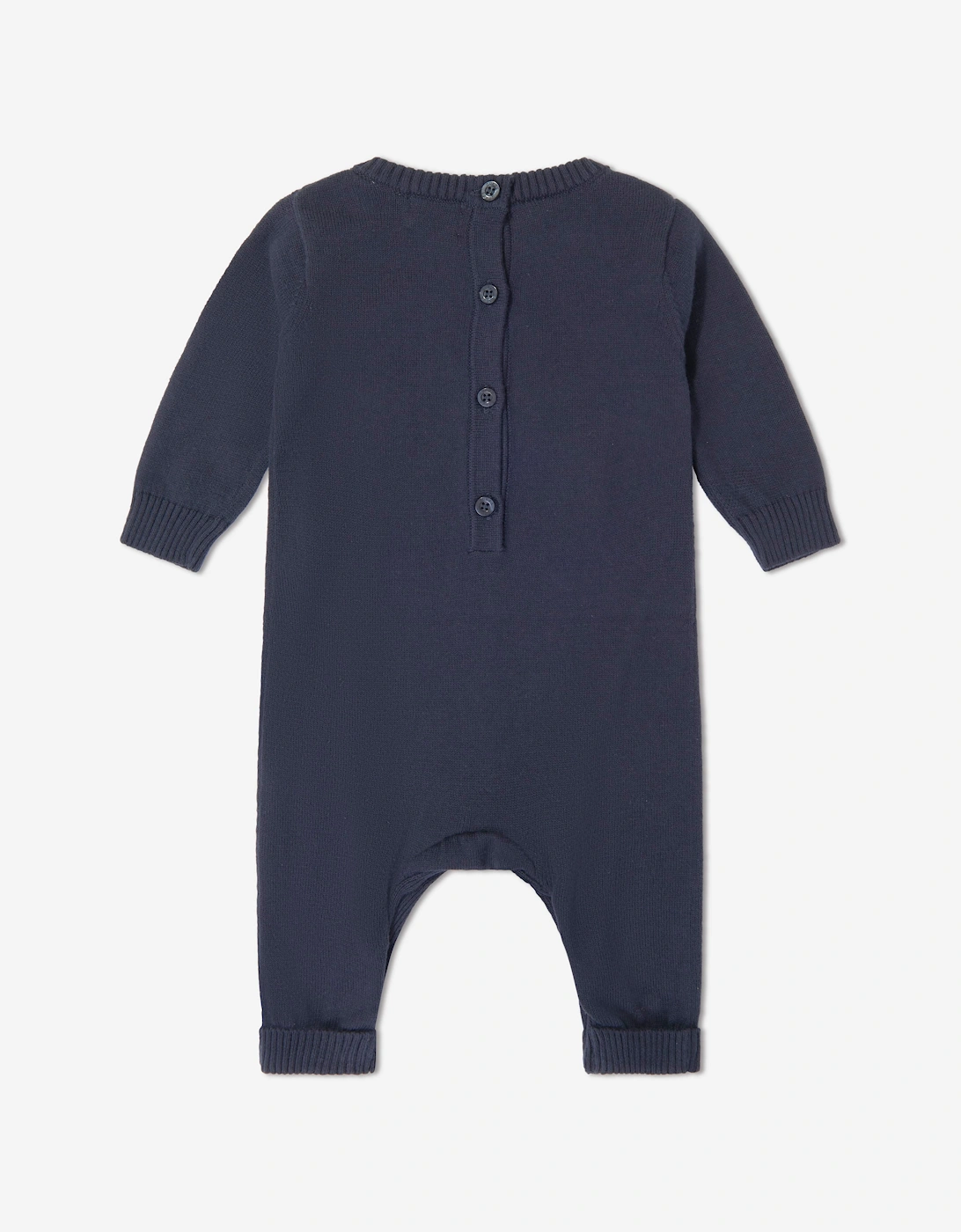 Guess Baby Teddy Bear Logo Romper in Navy