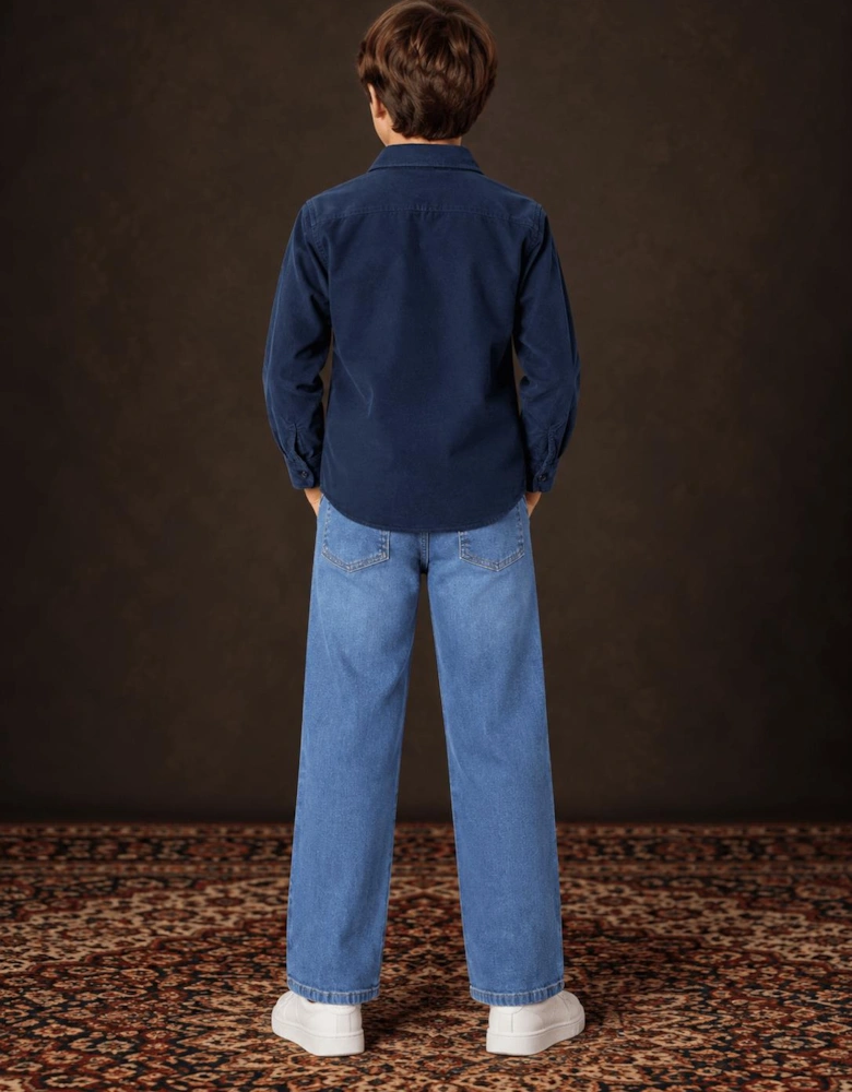 Childsplay Basics Boys Corduroy Shirt in Navy