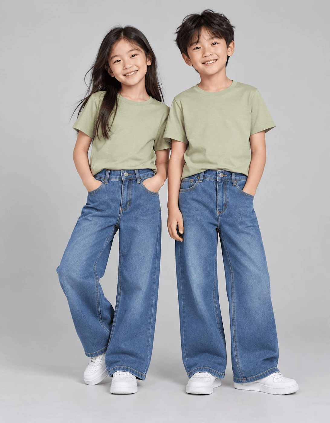 Childsplay Basics Kids Oversized T-Shirt in Green