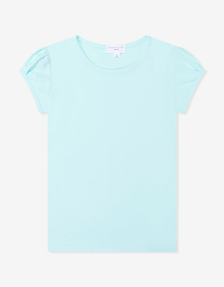 Childsplay Basics Girls Cotton T-Shirt in Blue