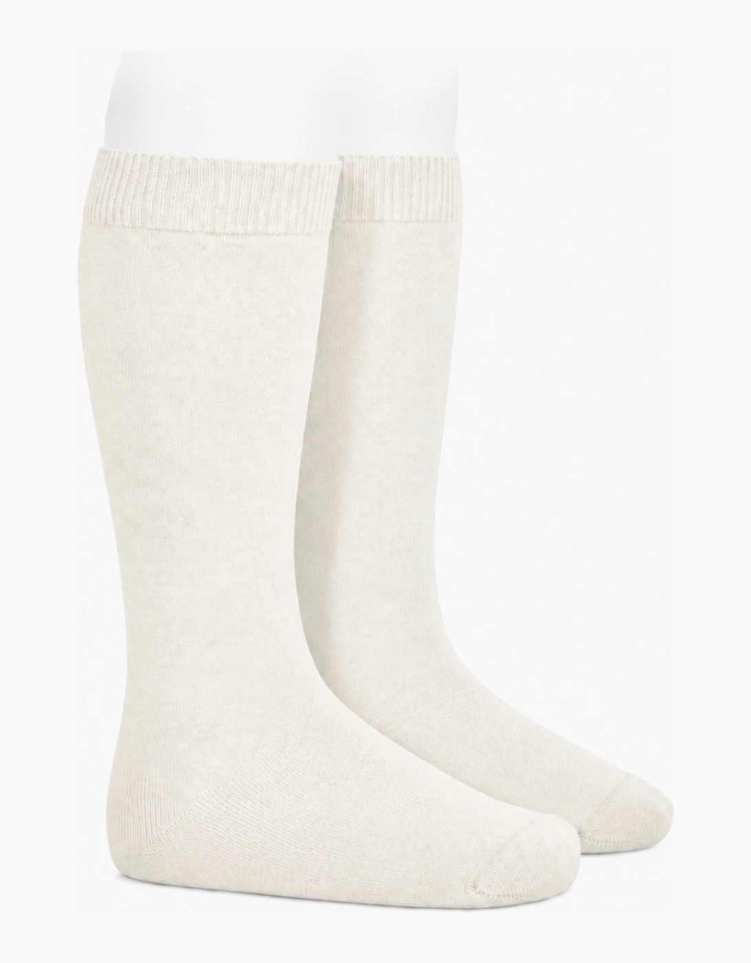 Ivory 202 Plain Knee Socks