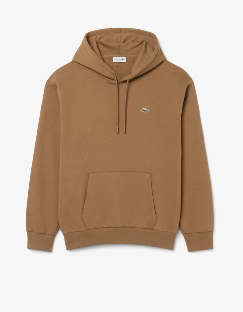 Lacoste Fleece Mens Classic Fit Hoodie - Cookie SIX