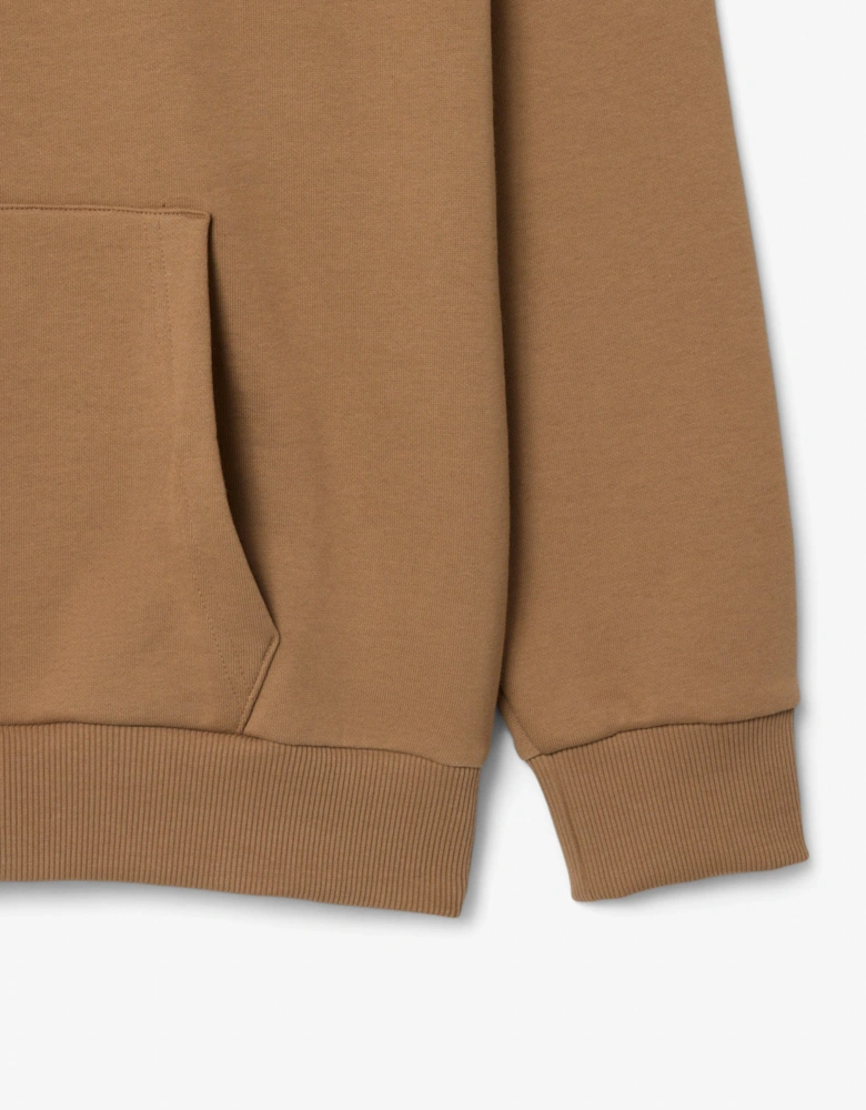 Lacoste Fleece Mens Classic Fit Hoodie - Cookie SIX