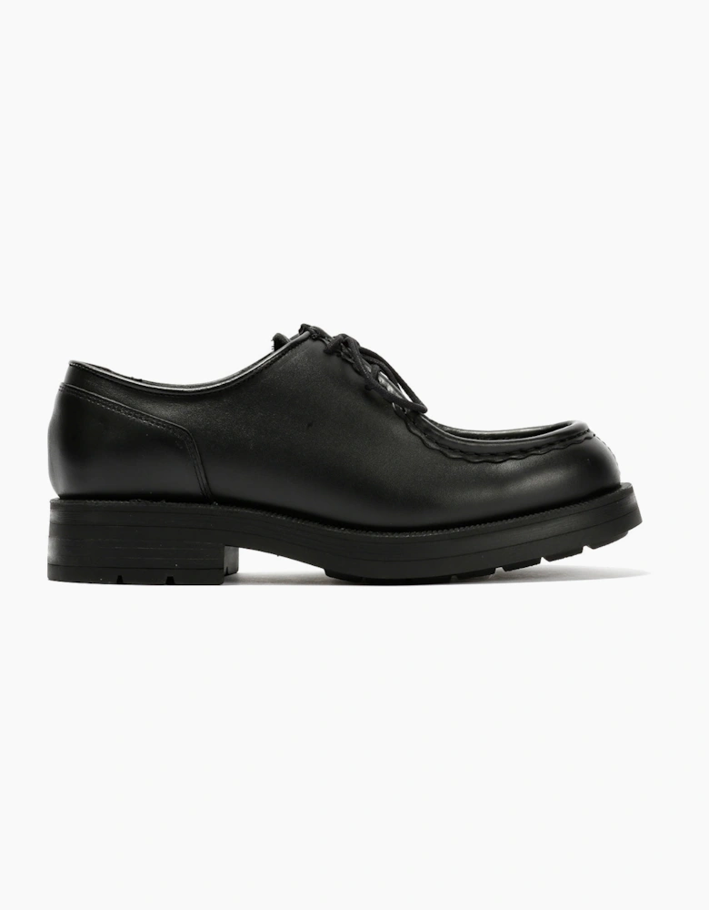 Kleman Tambour Leather Men's Black Lace-Up Shoes