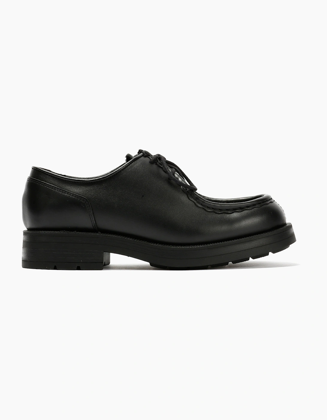 Kleman Tambour Leather Men's Black Lace-Up Shoes