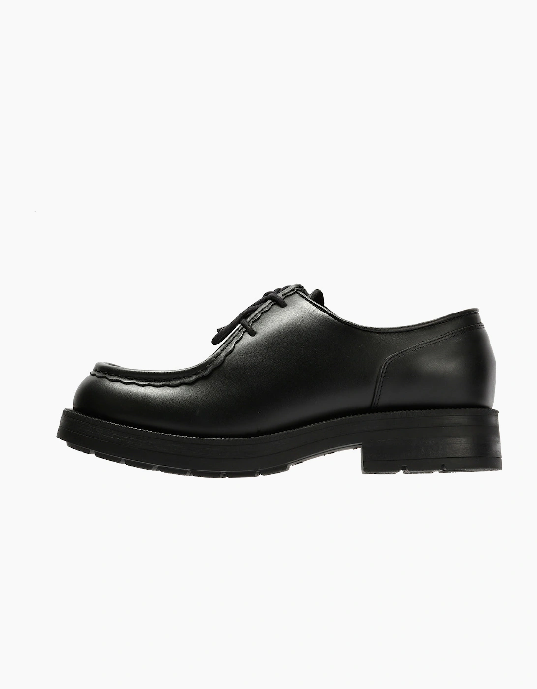 Kleman Tambour Leather Men's Black Lace-Up Shoes